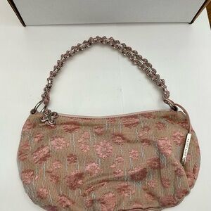 Elliott Lucca Floral Shoulder bag featuring a Silver & Pink Butterfly